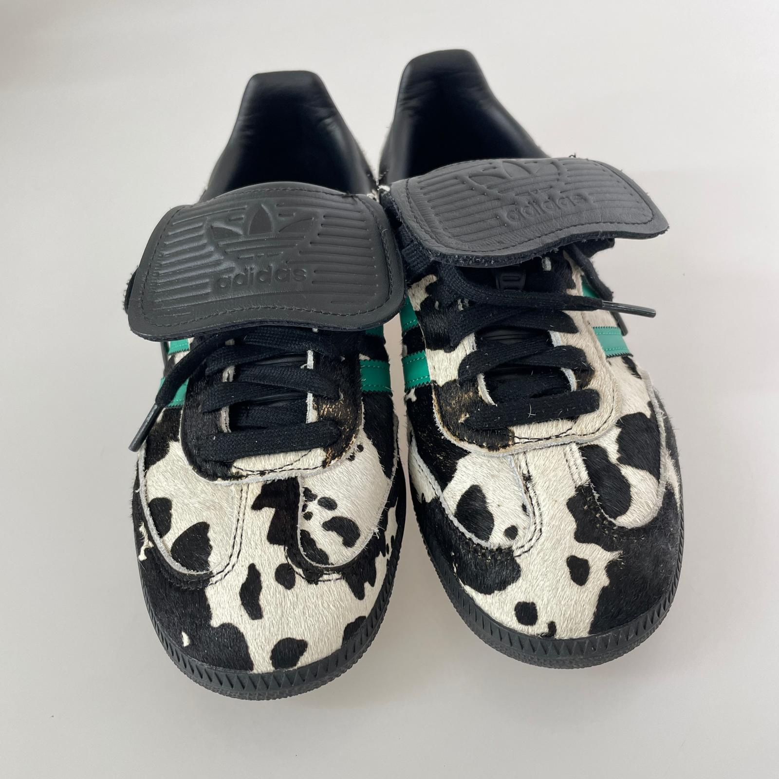 スニーカー adidas WMNS SAMBA LT 24.5 牛柄 24.5cm (US6 1/2 UK6 EU39) ブラック