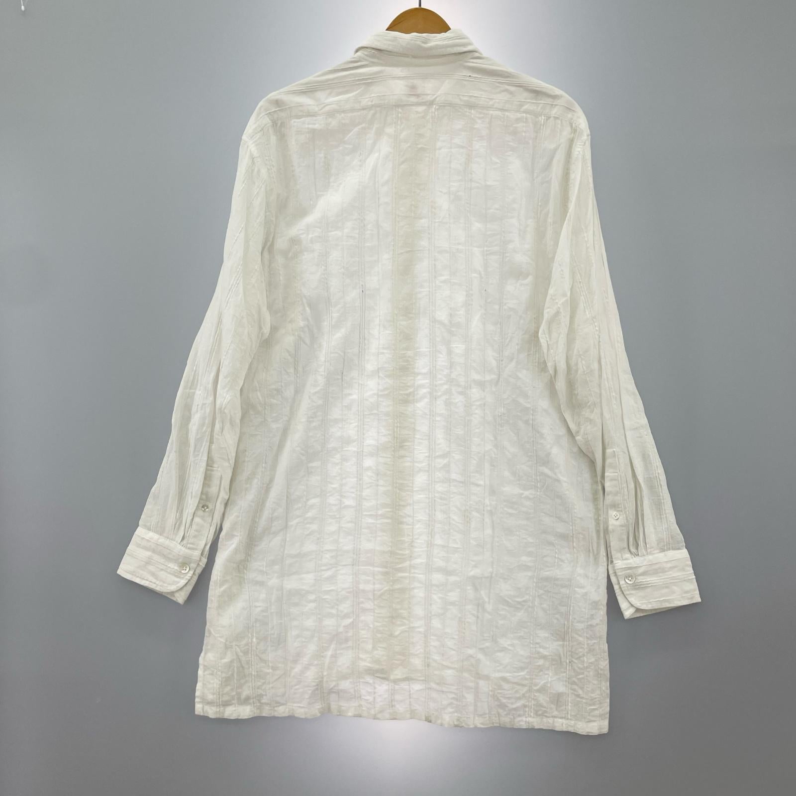 長袖シャツ PERIOD FEATURES kurtaシャツ ホワイト ホワイト