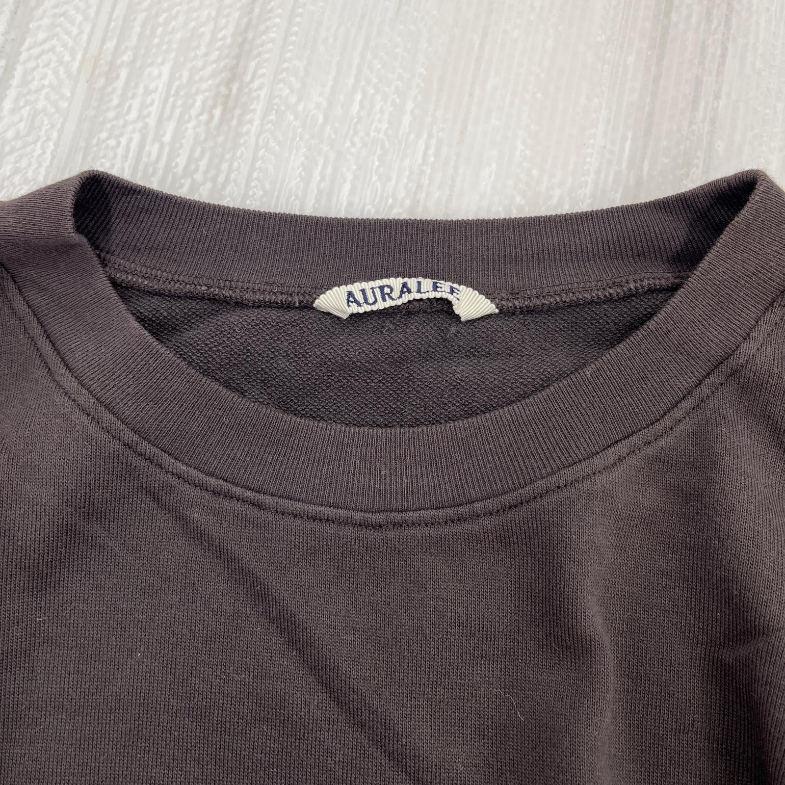 スウェット AURALEE SUPER HIGH GAUGE SWEAT 3 チャコール 3