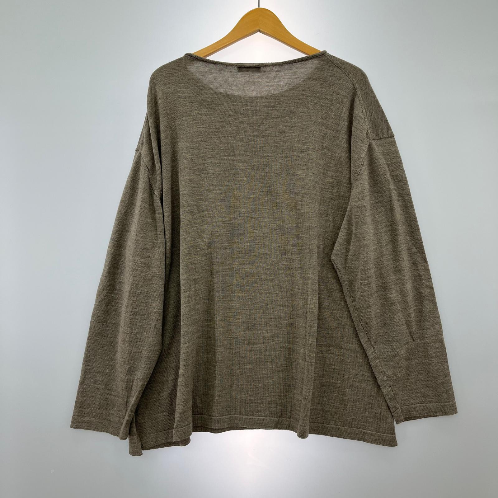 ニット WIRROW 24AW Boat neck knit pullove ボートネックニット 2 ブラウン 2 ブラウン