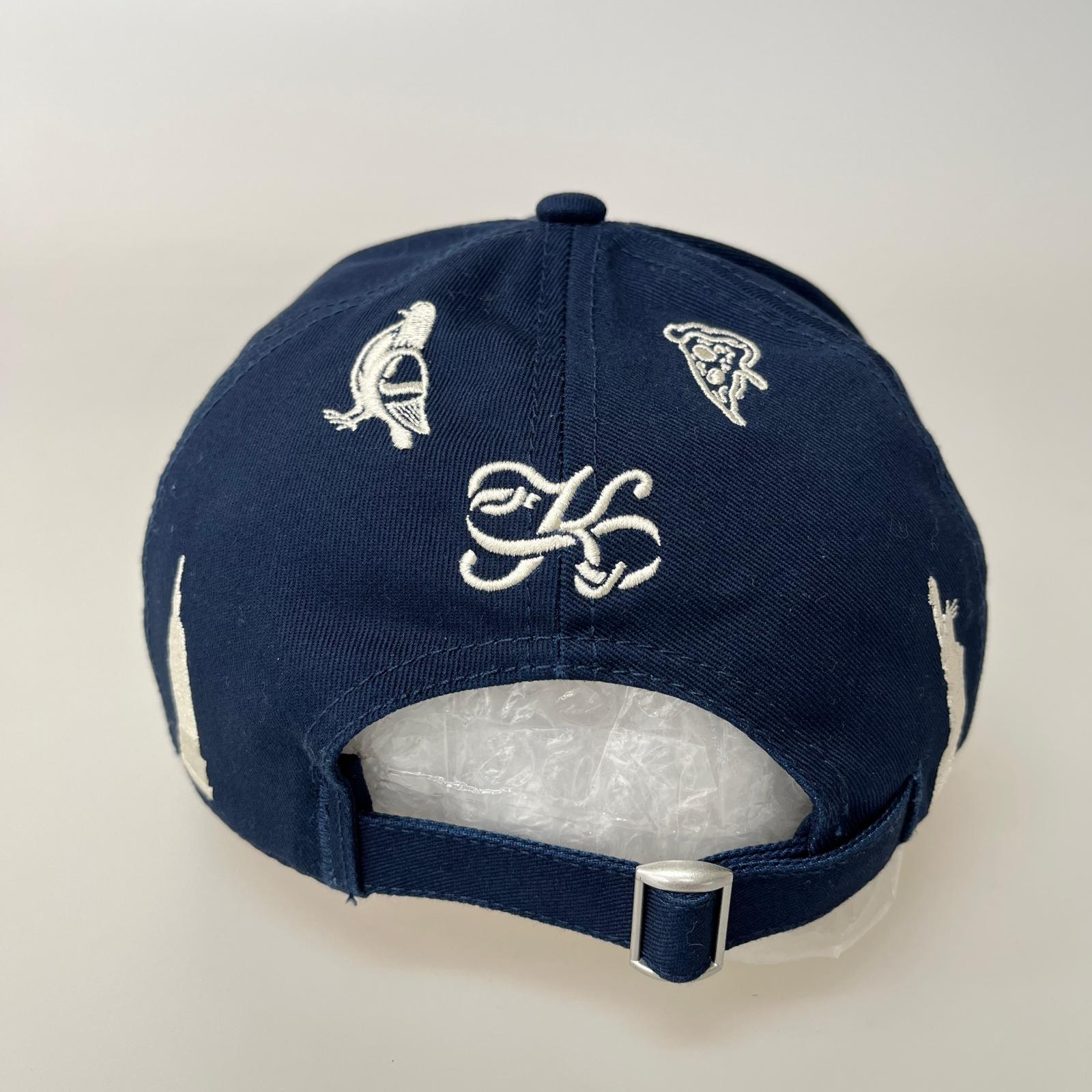 キャップ KITH NY To The World Nolan Trucker Hat 刺繍キャップ ネイビー