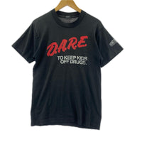 半袖Tシャツ 90S D.A.R.E. 薬物乱用防止教育 黒 (M) M ブラック