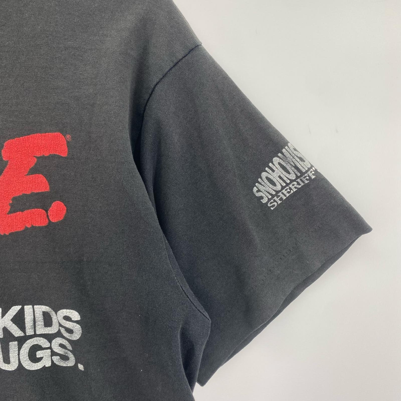 半袖Tシャツ 90S D.A.R.E. 薬物乱用防止教育 黒 (M) M ブラック