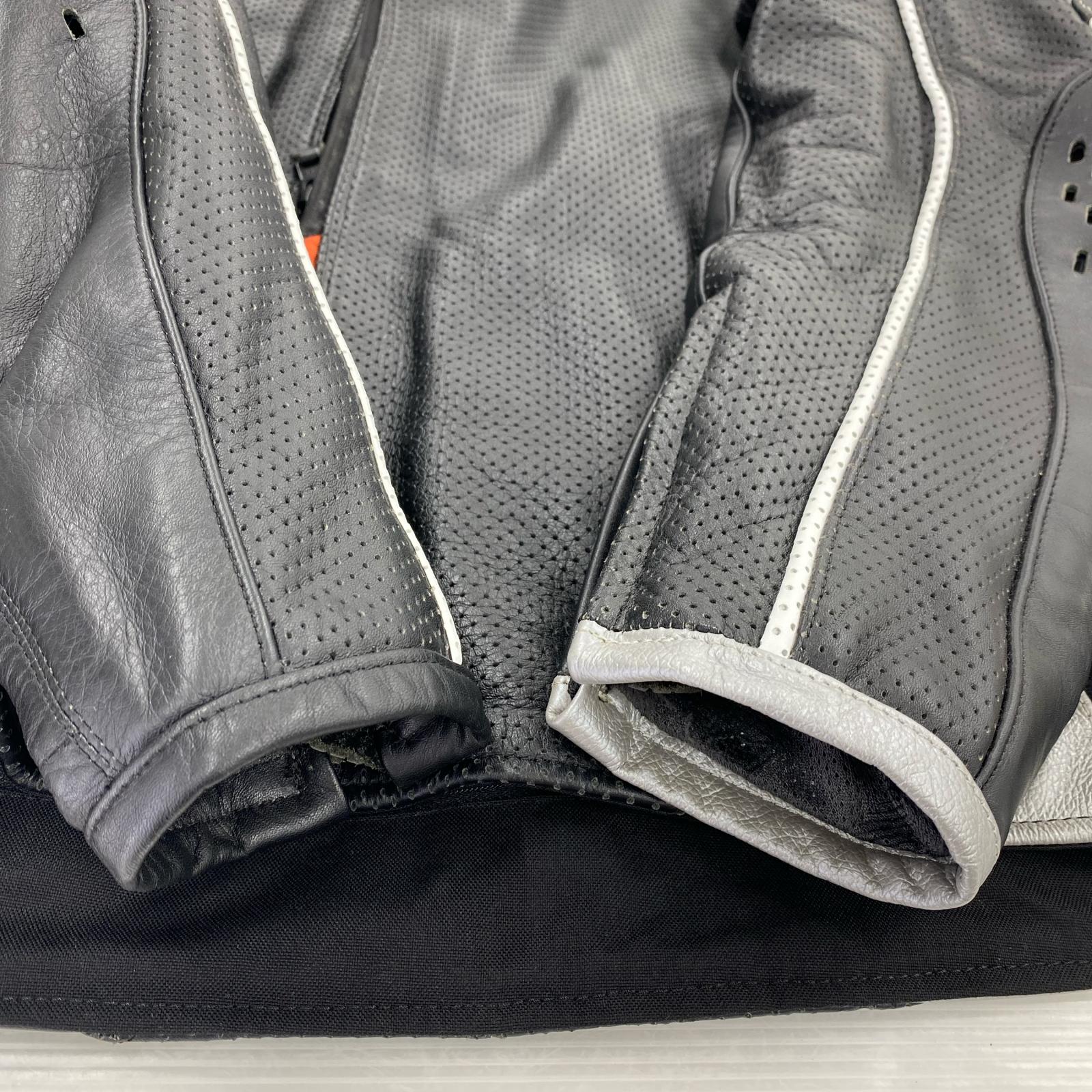 ブルゾン HYOD パンチングレザージャケット D3O プロテクター付 -LL LL ブラック