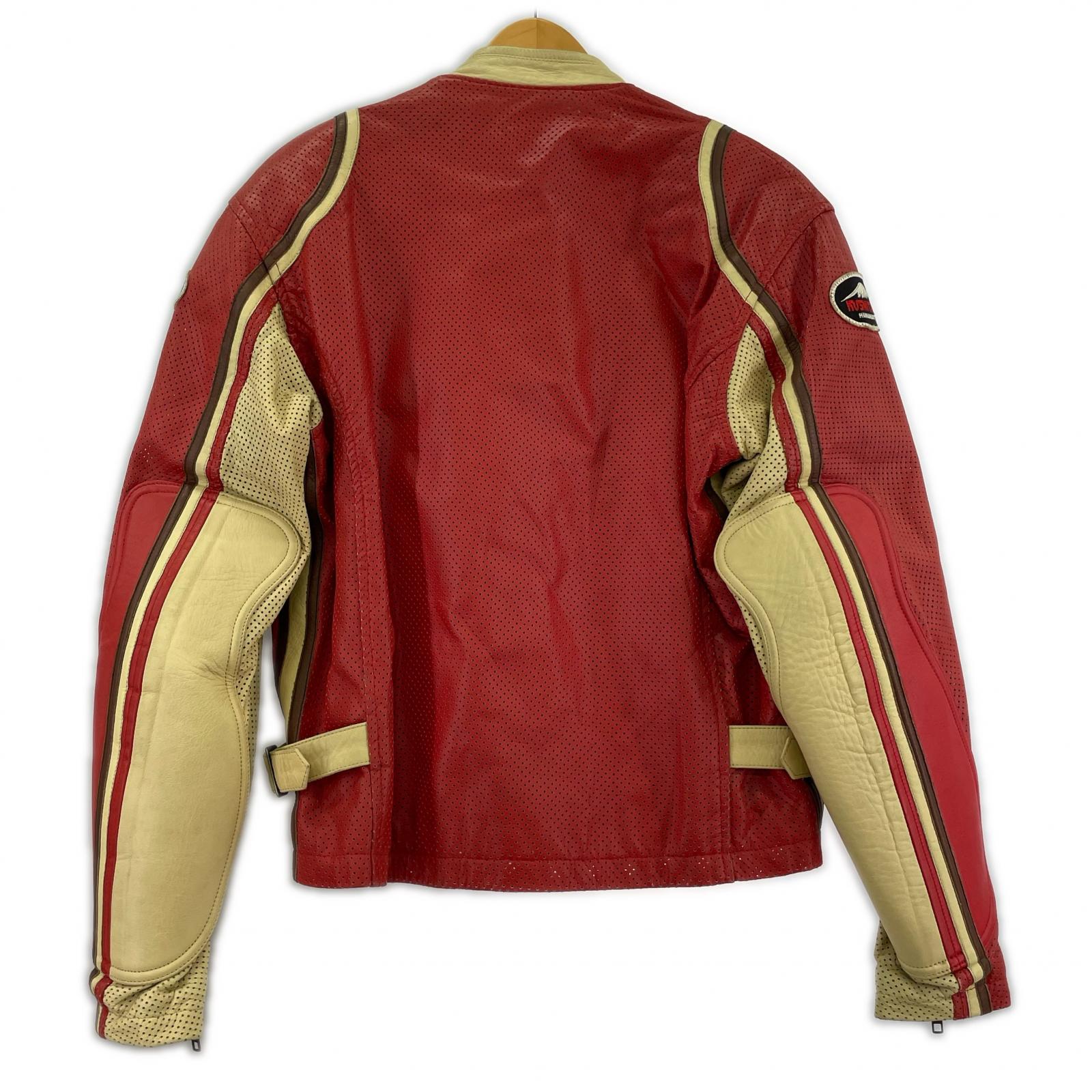 ブルゾン クシタニ(KUSHITANI)パンチングレザー RED-L L