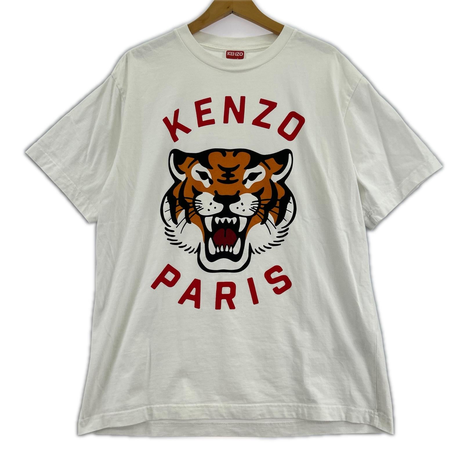 半袖Tシャツ ラッキータイガー 白 (S) S ホワイト
