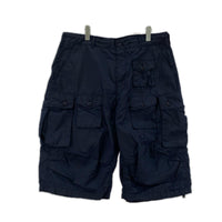 ショートパンツ ナイロン カーゴ ショートパンツ XL 紺 ネイビー