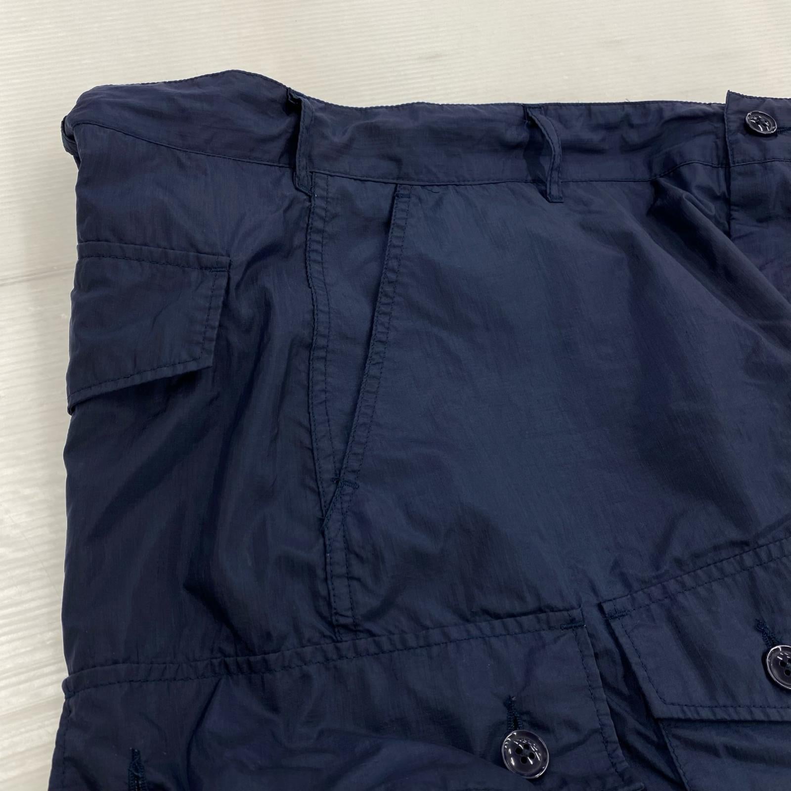 ショートパンツ ナイロン カーゴ ショートパンツ XL 紺 ネイビー