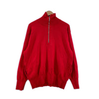 ニット Olde H & Daughter WOOL KNIT TRACK 10 赤 レッド