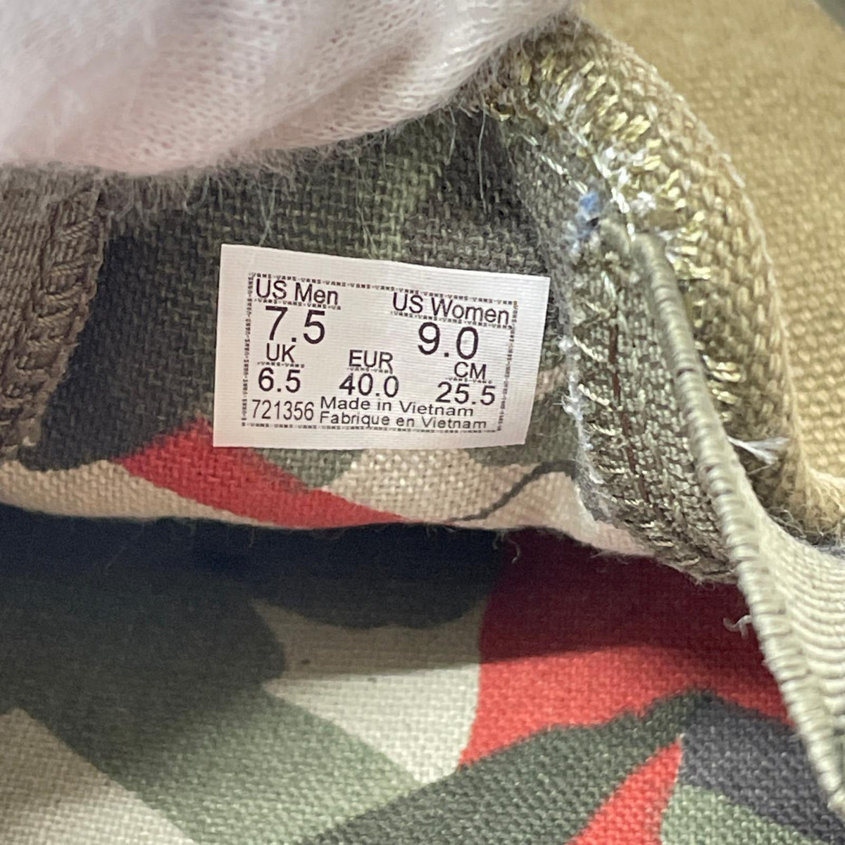 スニーカー ×Nigel Cabourn VAULT スリッポン 25.5cm 25.5cm (US7 1/2 UK7 EU41)