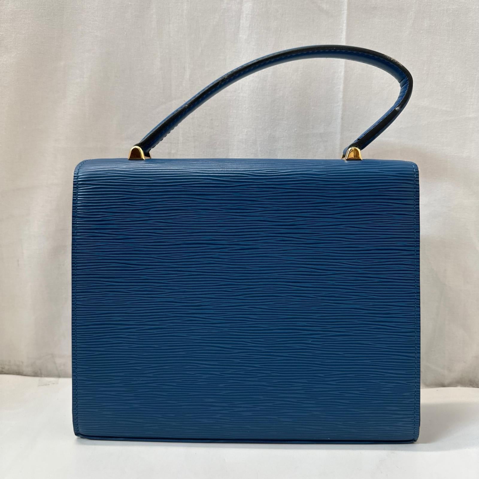 LOUIS VUITTON エピ マルゼルブ 青 M52375
