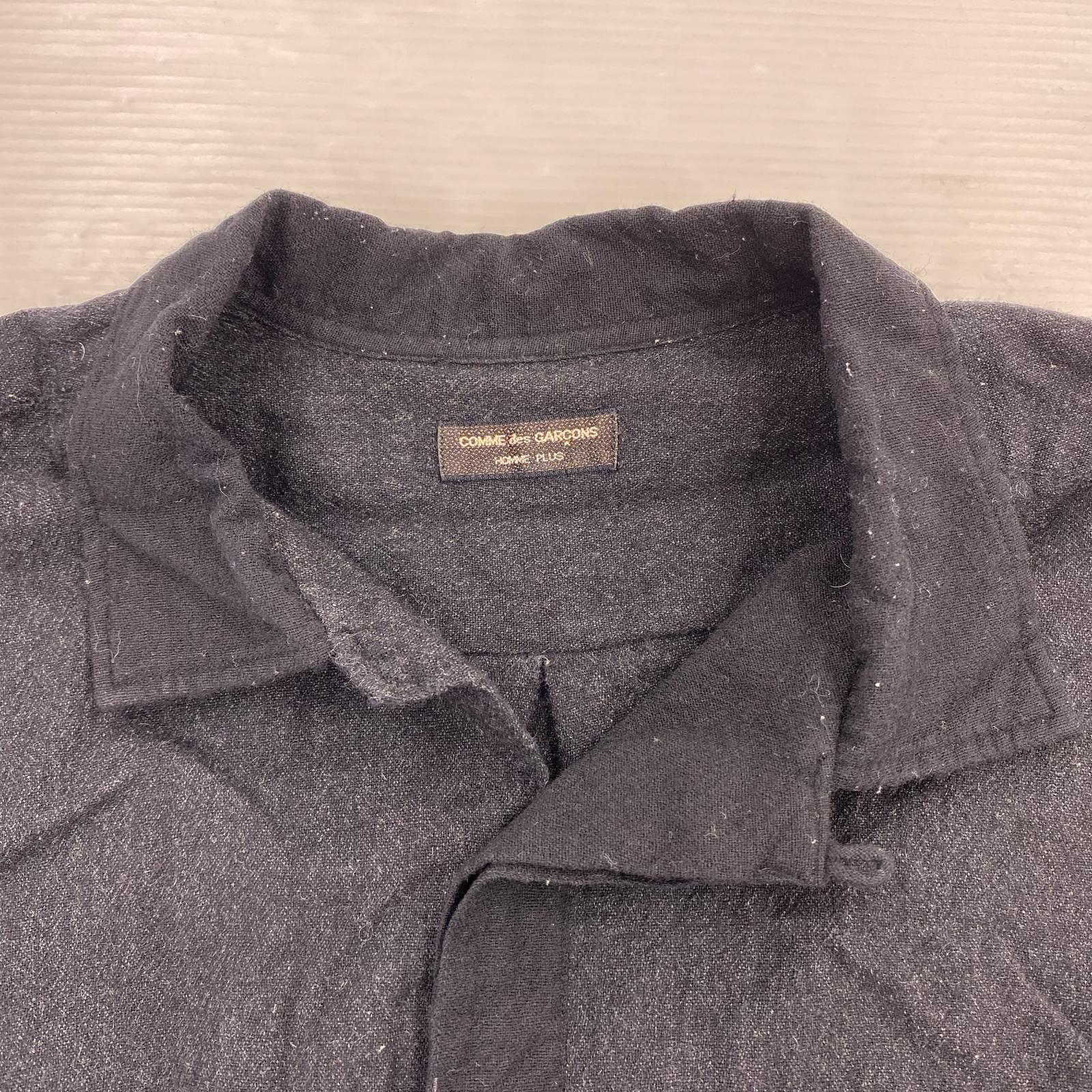 長袖シャツ HOMME PLUS ブラック
