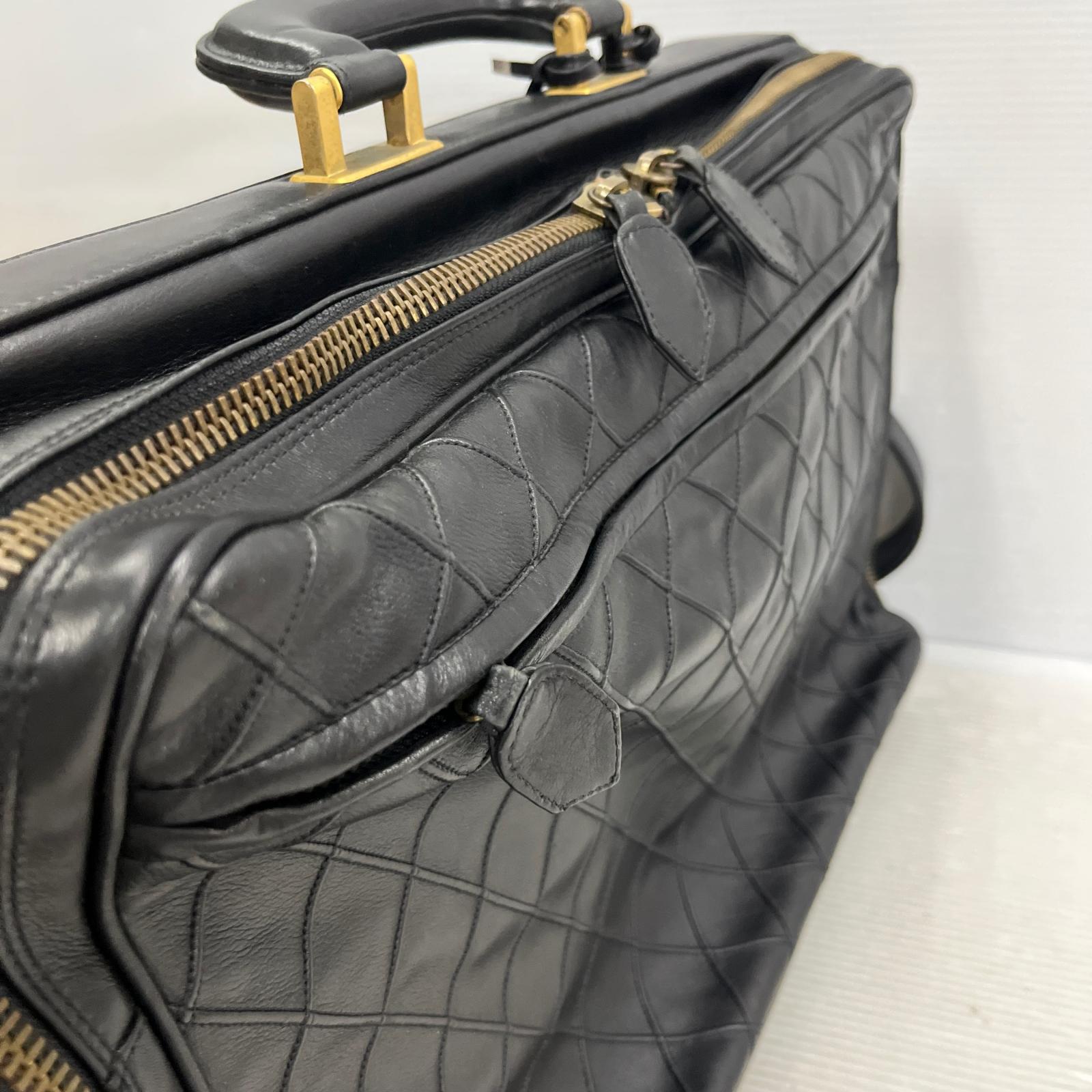 CHANEL ラムスキン ビコローレ ビジネスバッグ
