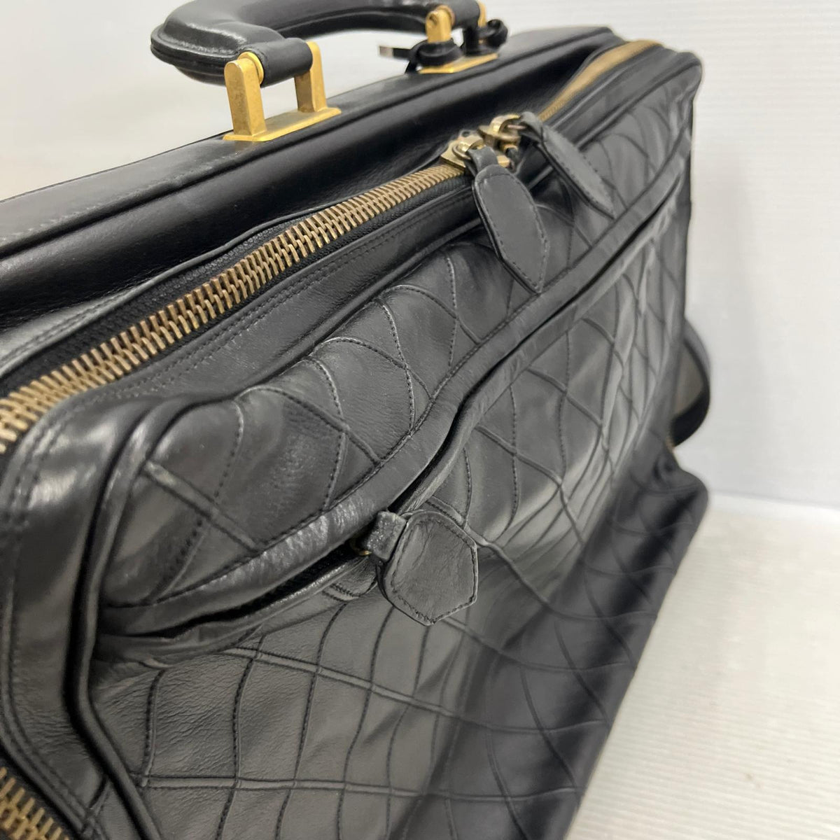 CHANEL ラムスキン ビコローレ ビジネスバッグ