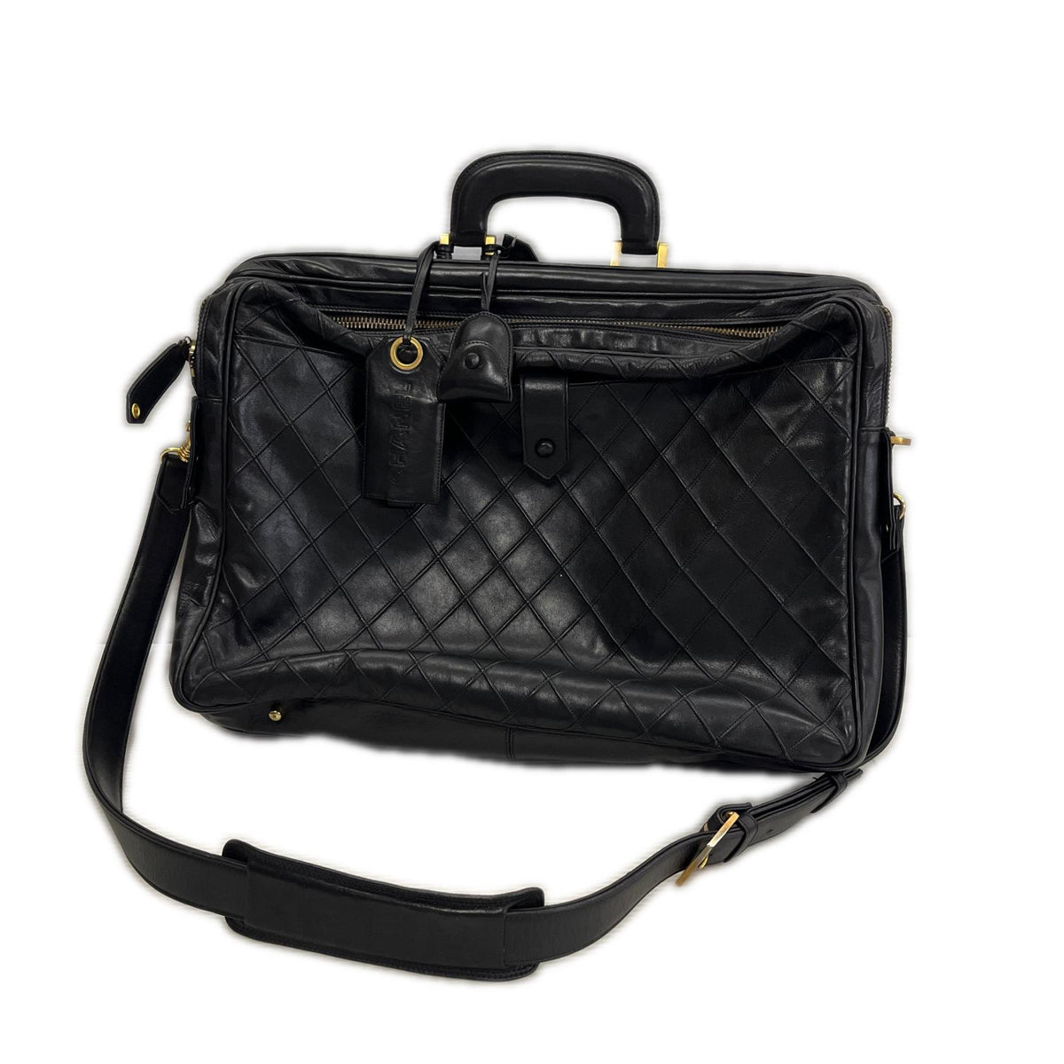 CHANEL ラムスキン ビコローレ ビジネスバッグ