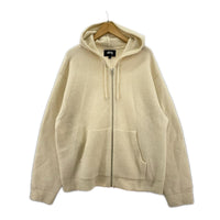パーカー Textured Zip Hooded Sweater Bone (L) L ホワイト