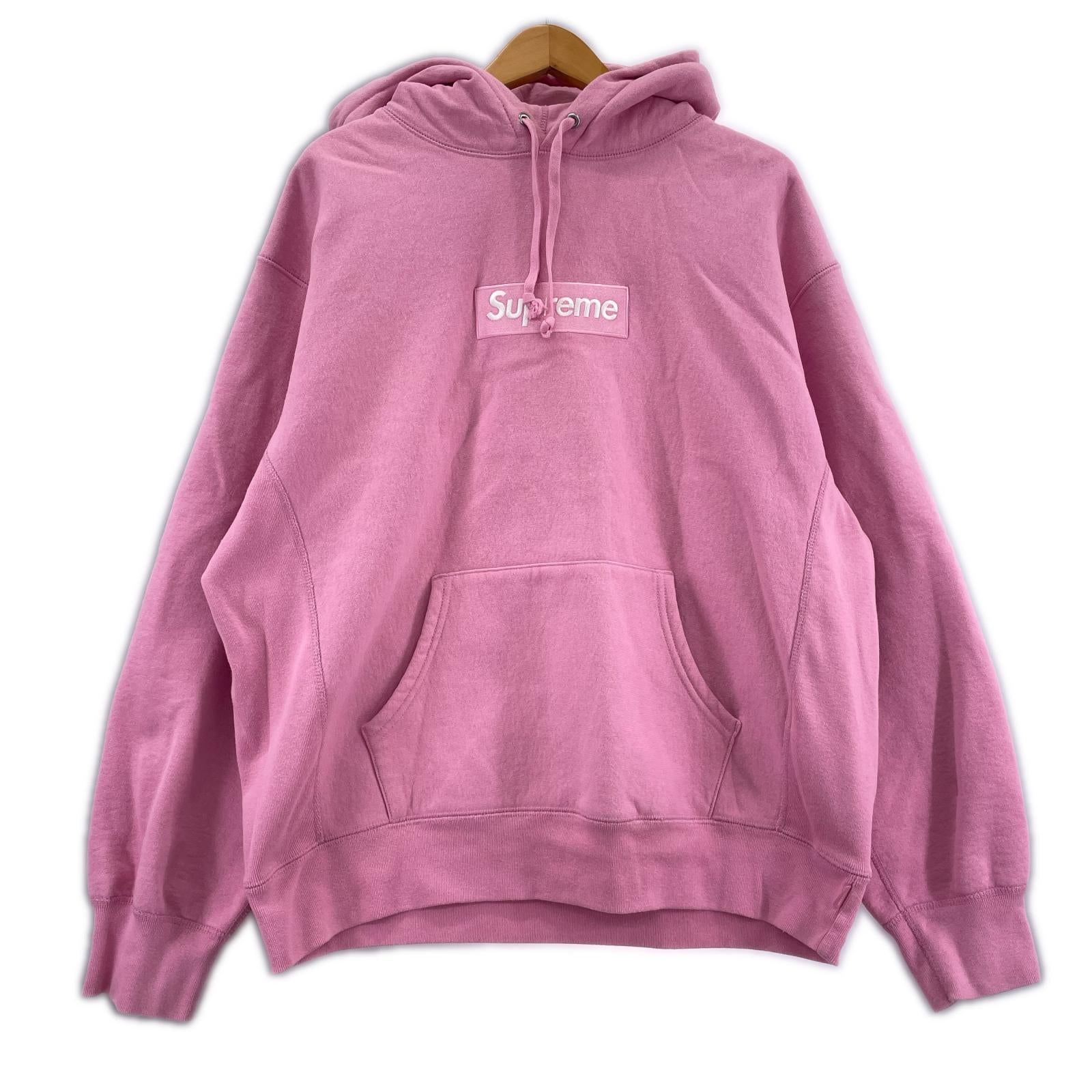 パーカー Box Logo Hooded Sweatshirt M ピンク