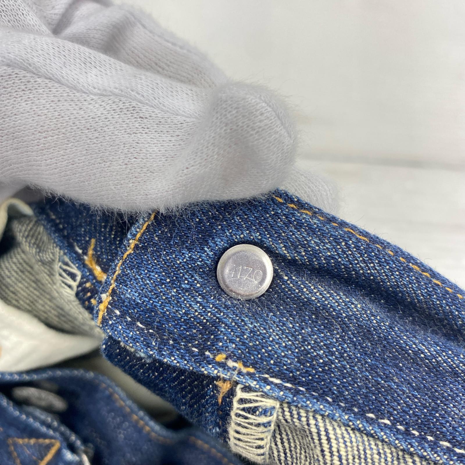 デニムパンツ Lot501XX USA製 シンチバック (W34) 34 ネイビー