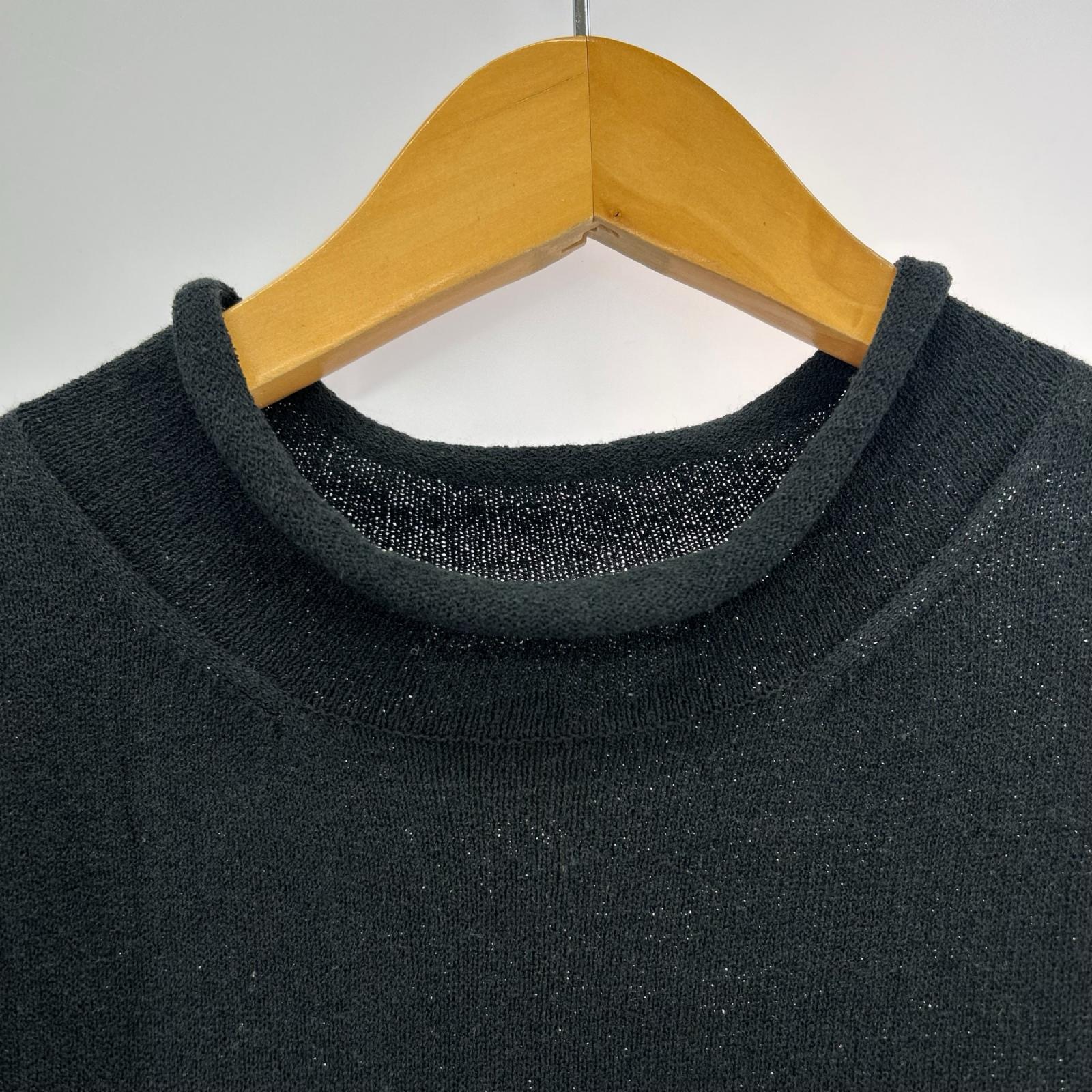 半袖Tシャツ FC-K22-073 ワイヤーショルダー コットンポリ 黒 ブラック