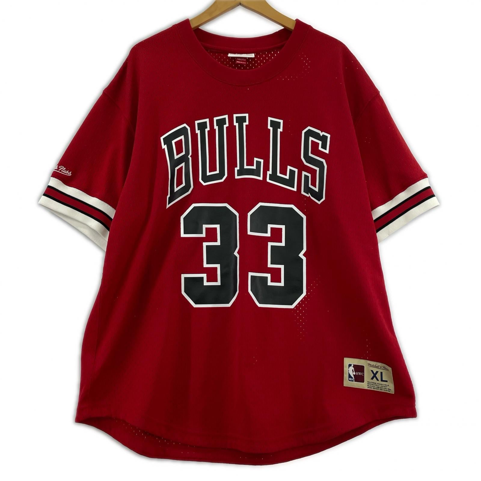 半袖Tシャツ mitchell&ness ゲームシャツ XL レッド