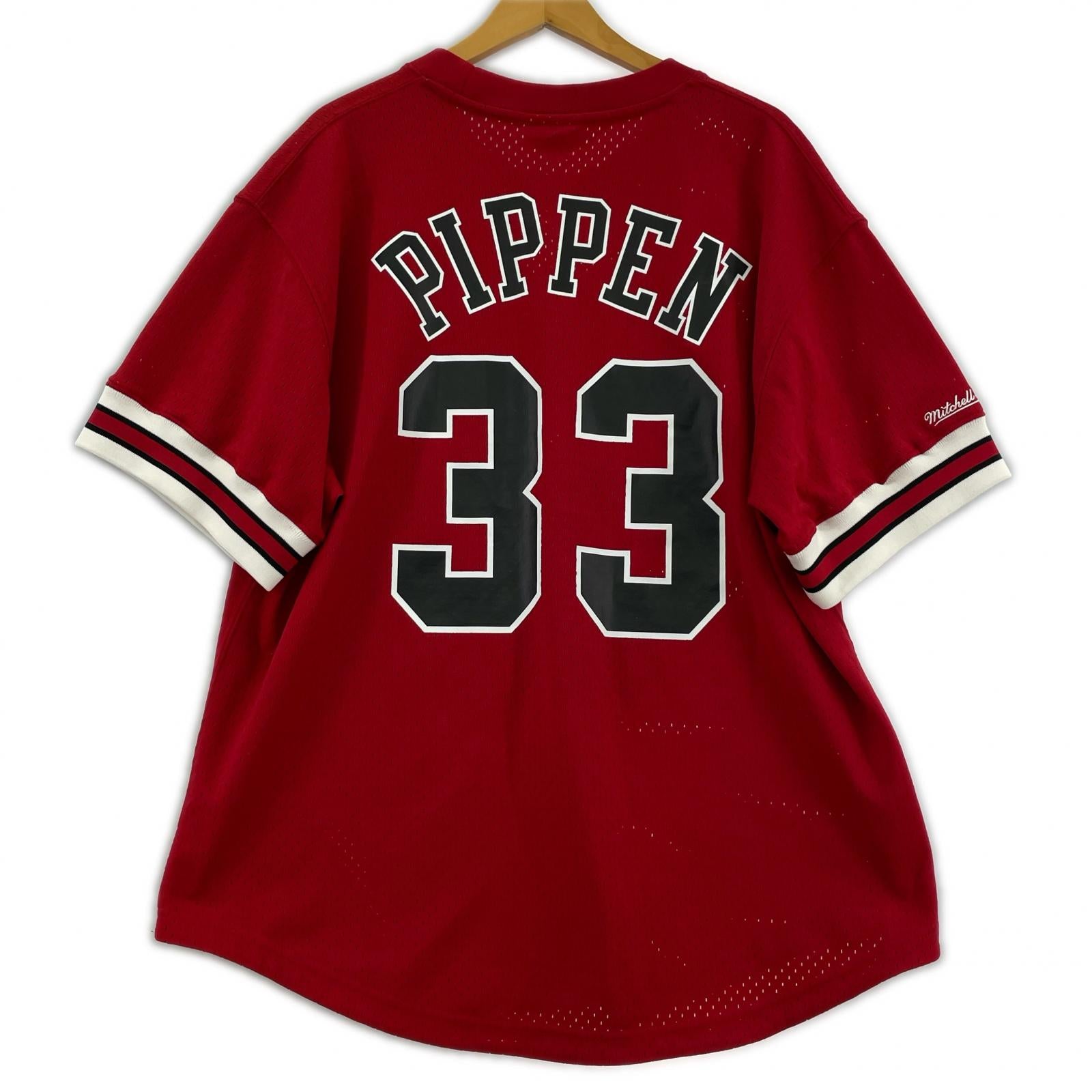 半袖Tシャツ mitchell&ness ゲームシャツ XL レッド