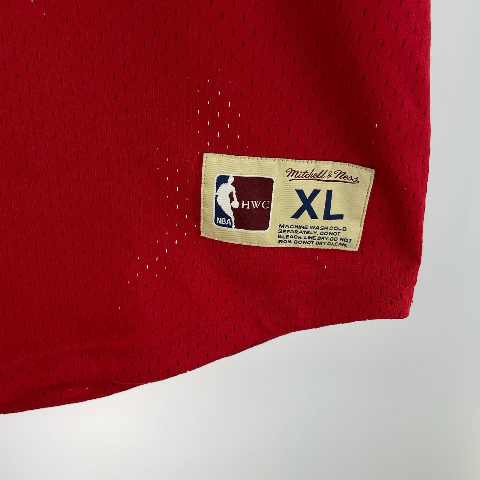 半袖Tシャツ mitchell&ness ゲームシャツ XL レッド