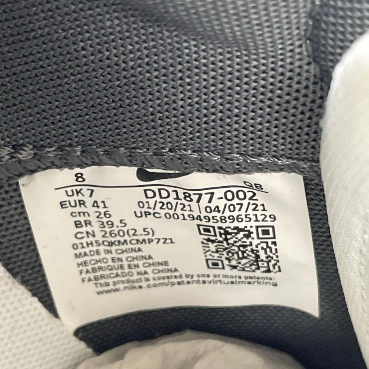 スニーカー ×Sacai BLAZER LOW グレー 26.0cm 26cm (US8 UK7 1/2 EU42) グレー