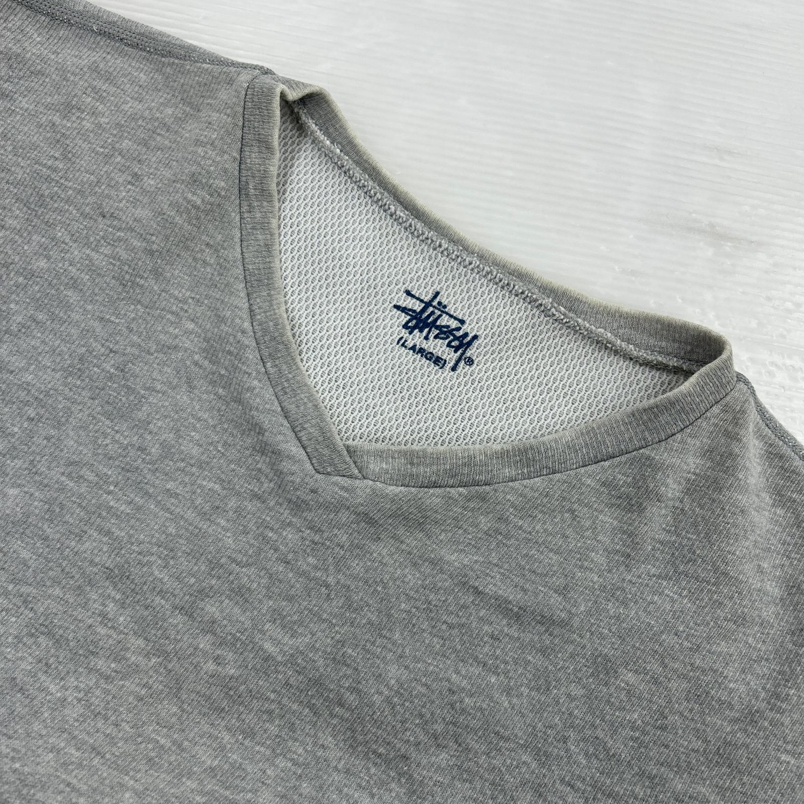 タンクトップ 紺タグ/刺繍ロゴ L グレー