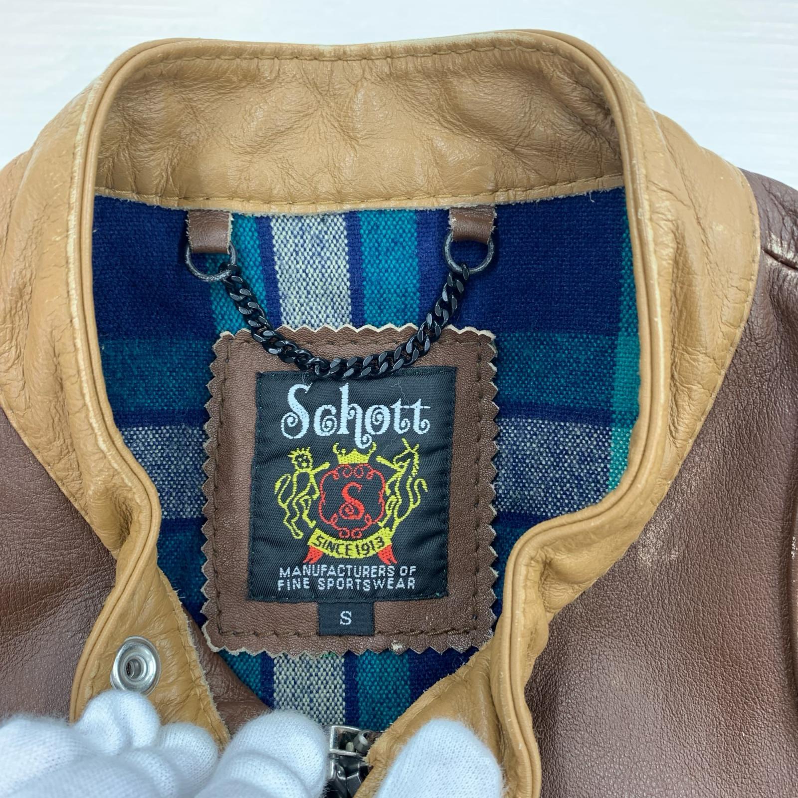 レザージャケット FLAT RACER JACKET 3181021 (S) ブラウン