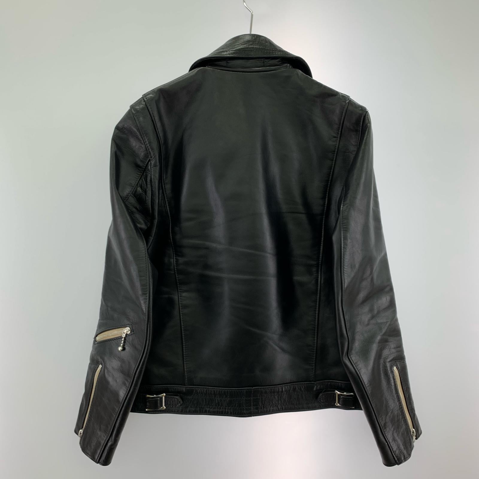 レザージャケット CYCLONE BLACK 38
