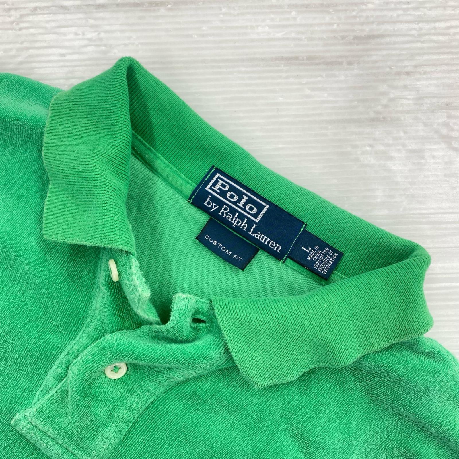ポロシャツ POLO by RALPH LAUREN パイル地 ポロシャツGR L
