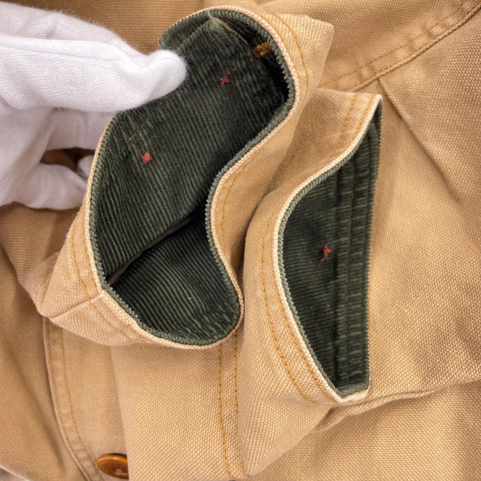 ジャケット 裏チェック フィールドコート SADDLE M M ブラウン