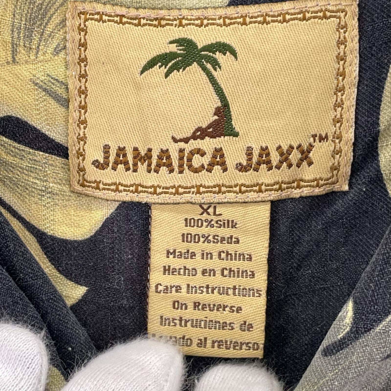 半袖シャツ JAMAICA JAXX アロハシャツ シルク BK ブラック