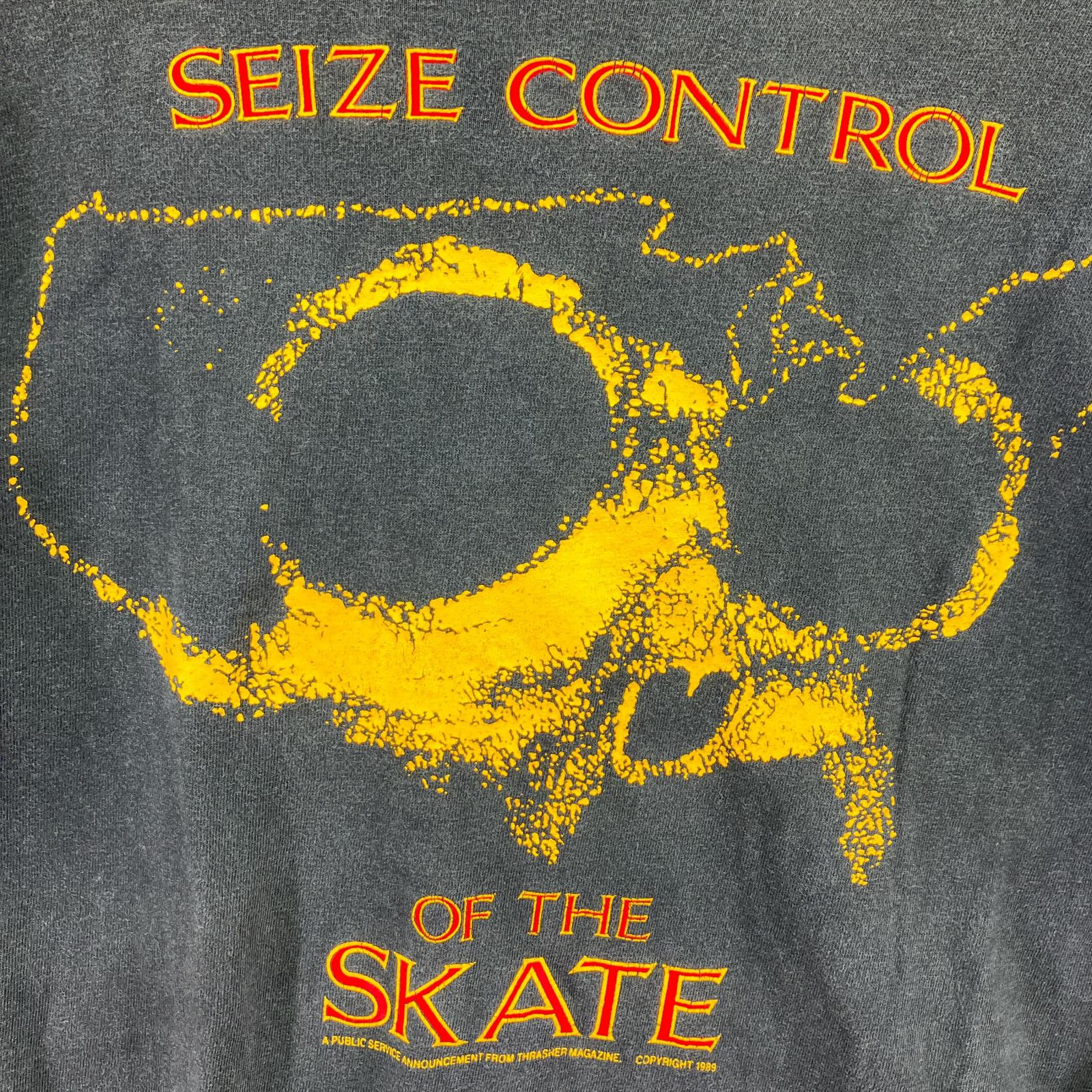 半袖Tシャツ 80s Seize Control (M) M ブラック