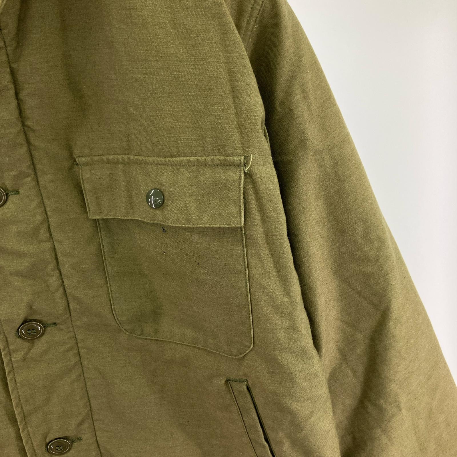 ミリタリージャケット 80s 米軍 US NAVY A-2デッキ(M) M カーキ