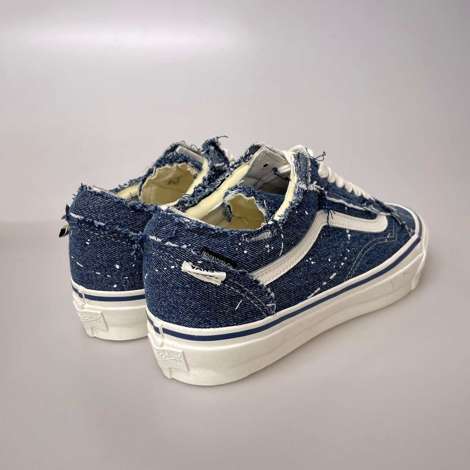 スニーカー INVINCIBLE Vans Old Skool Denim 28.5cm ネイビー