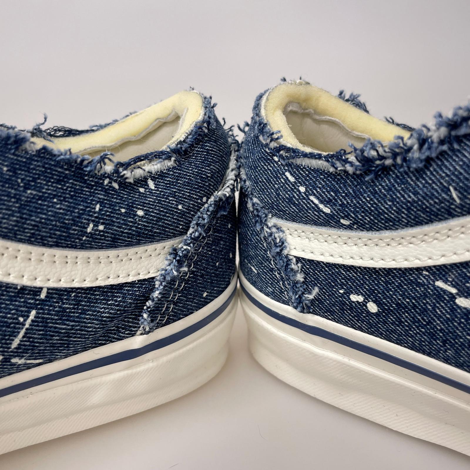 スニーカー INVINCIBLE Vans Old Skool Denim 28.5cm ネイビー