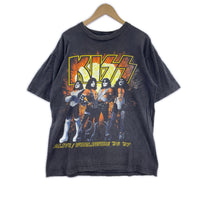 半袖Tシャツ 90s KISS ALIVE WORLD WIDE 96-97 Tシャツ(L) L ブラック