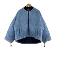 ジャケット W-DAY-PRINT ボンバージャケット ブルー