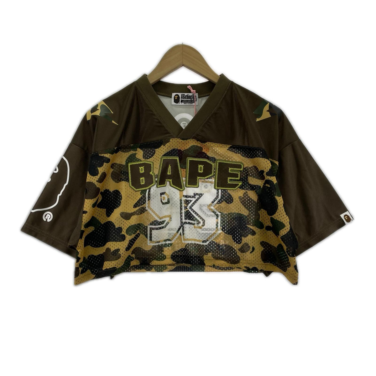 半袖Tシャツ 1ST CAMO BAPE CROPPED FOOTBALL TEE イエロー