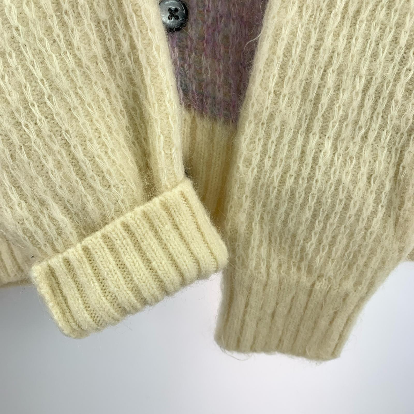 カーディガン 22ss Brushed Grid Cardigan (M) M マルチカラー