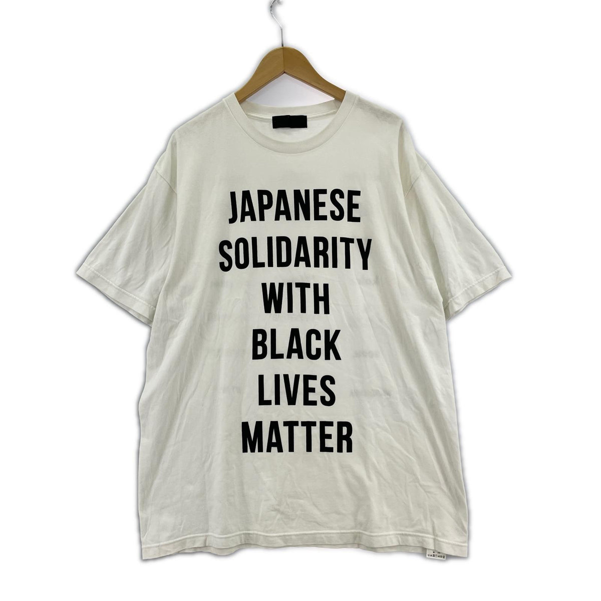 半袖Tシャツ JAPANESE SOLIDAITY WITH BLACK LIVES ホワイト ホワイト