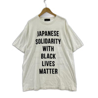 半袖Tシャツ JAPANESE SOLIDAITY WITH BLACK LIVES ホワイト ホワイト