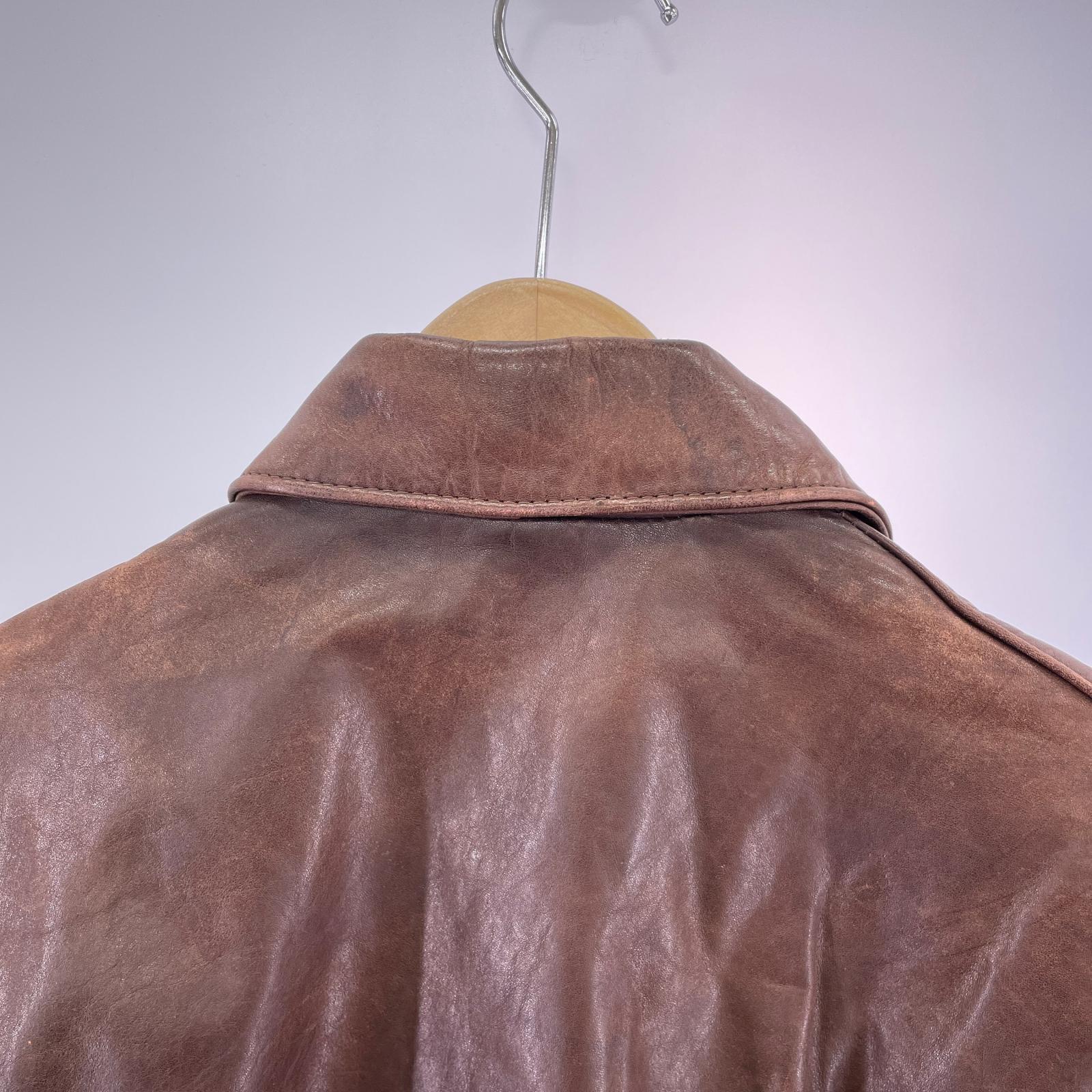 ジャケット 70s Walter Dyer Leather Jacket 40 40 ブラウン