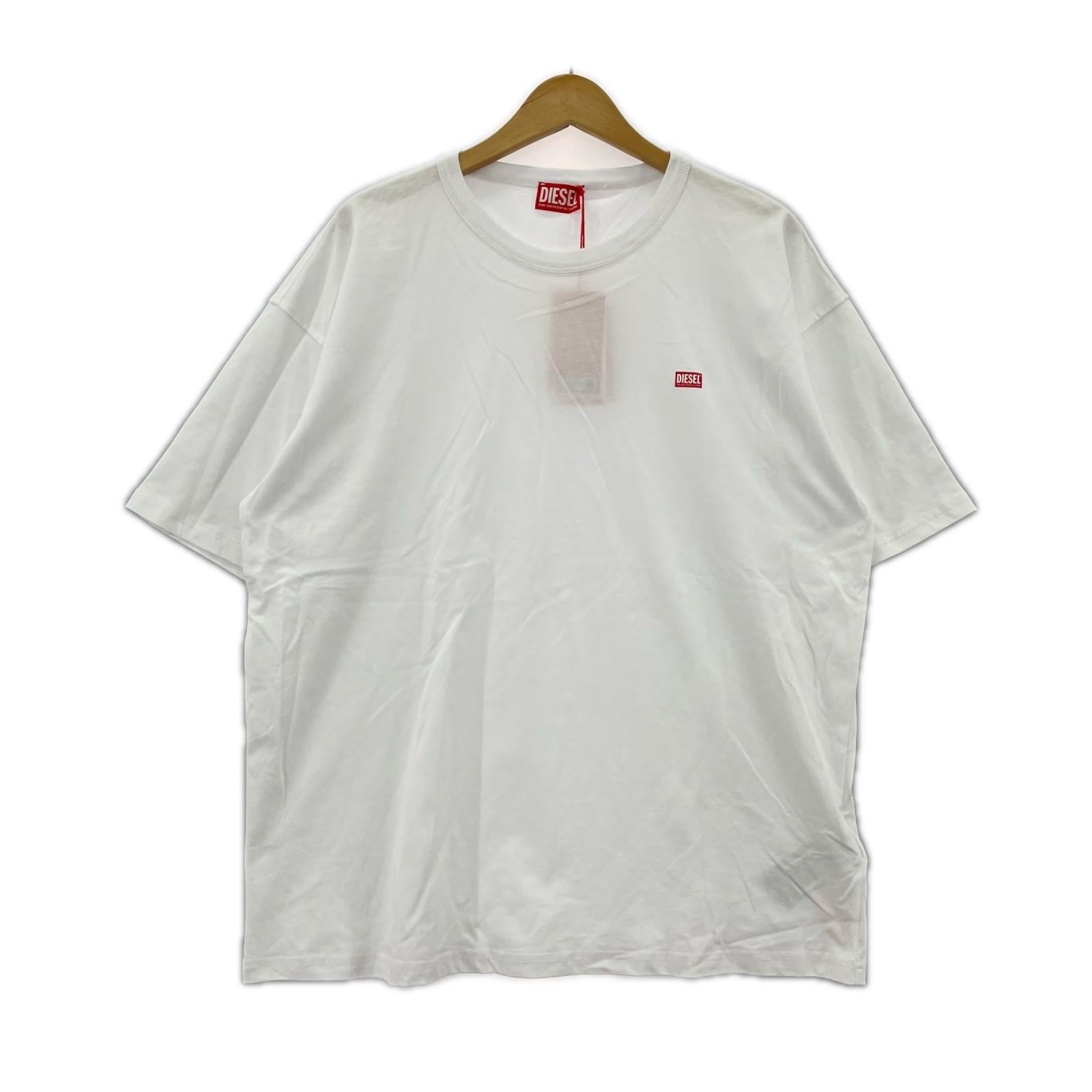半袖Tシャツ T-BOXT-R30/ワンポイントクルーネック/白 L ホワイト