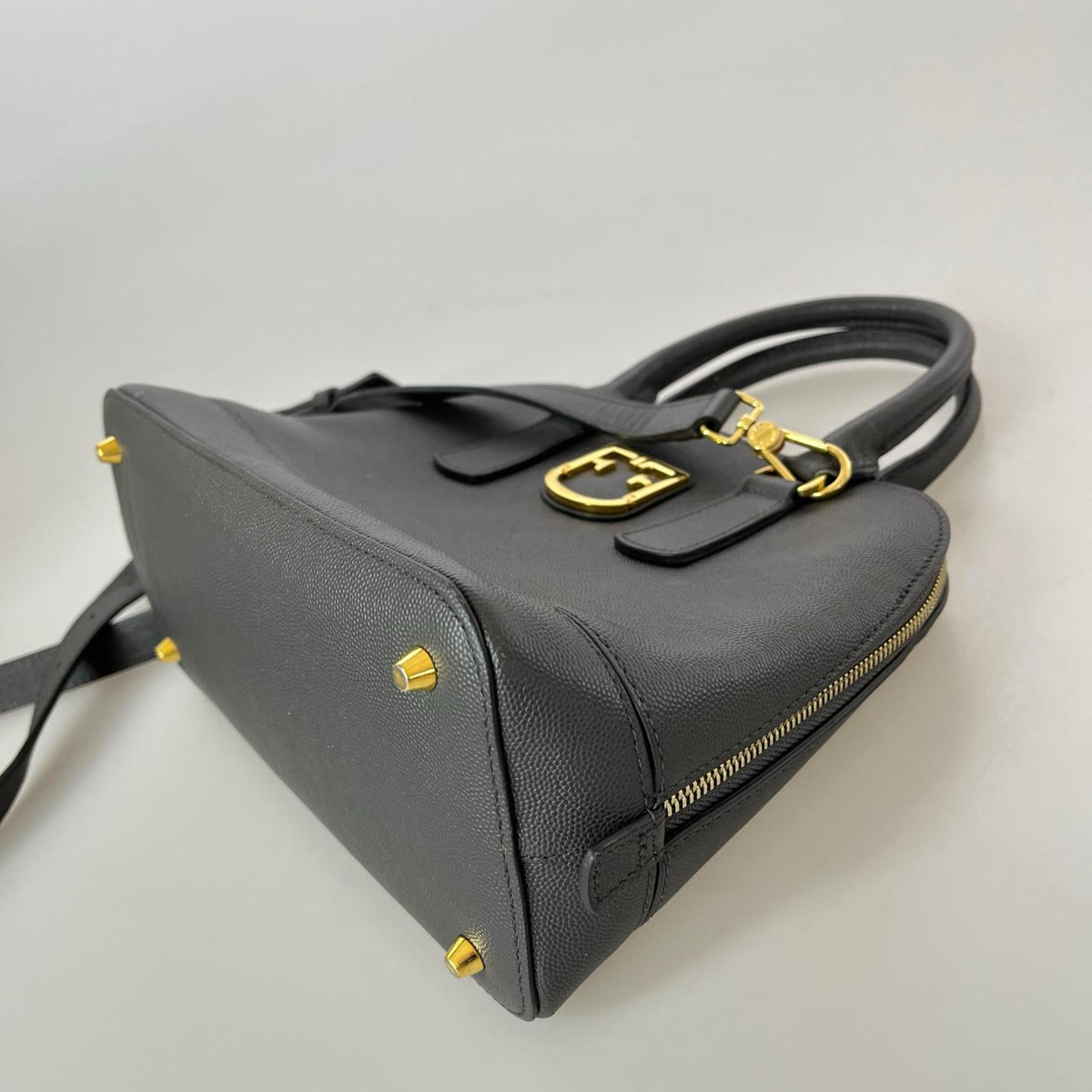 ショルダーバッグ レザー/ショルダー/グレー グレー