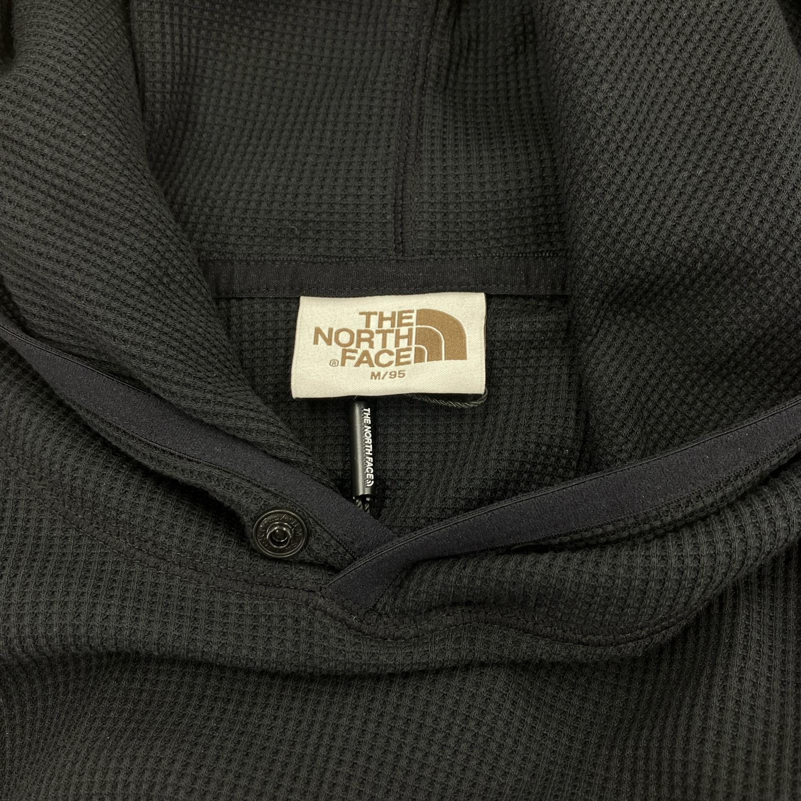 パーカー THE NORTH FACE WHITELABEL WAFFLE HOOD PULLOVER M ブラック M ブラック