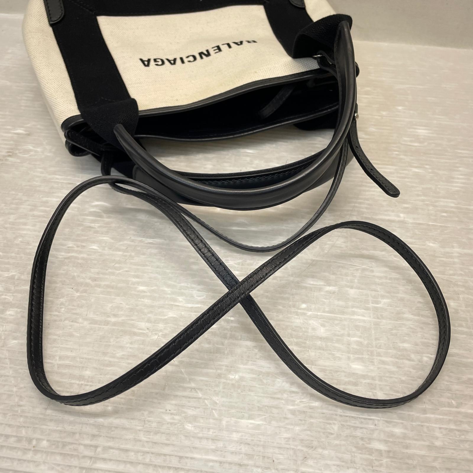 BALENCIAGA ネイビーカバス XS 2WAYバッグ 390346