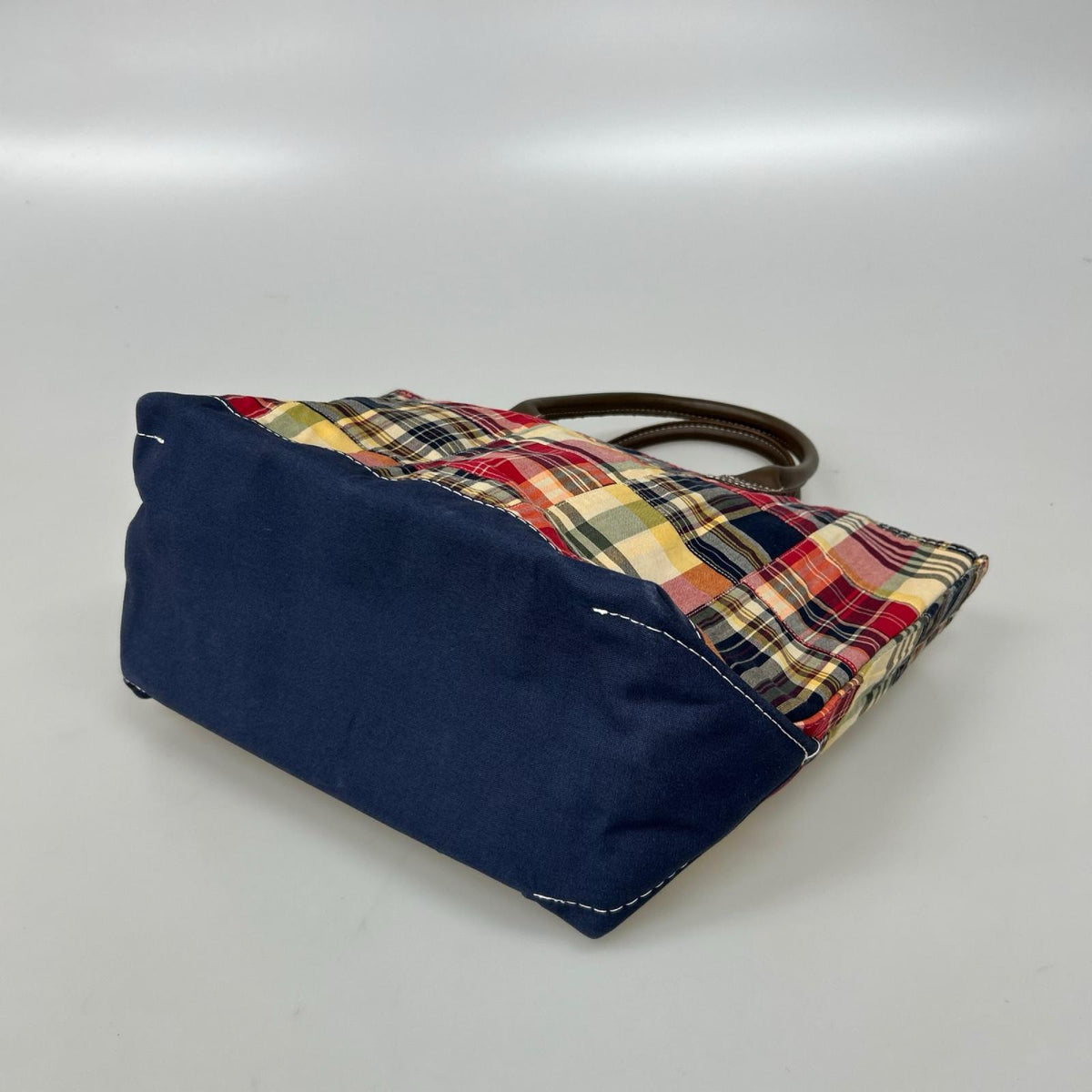 その他バッグ L.L.Bean チェック柄 レザーハンドル トートバッグ