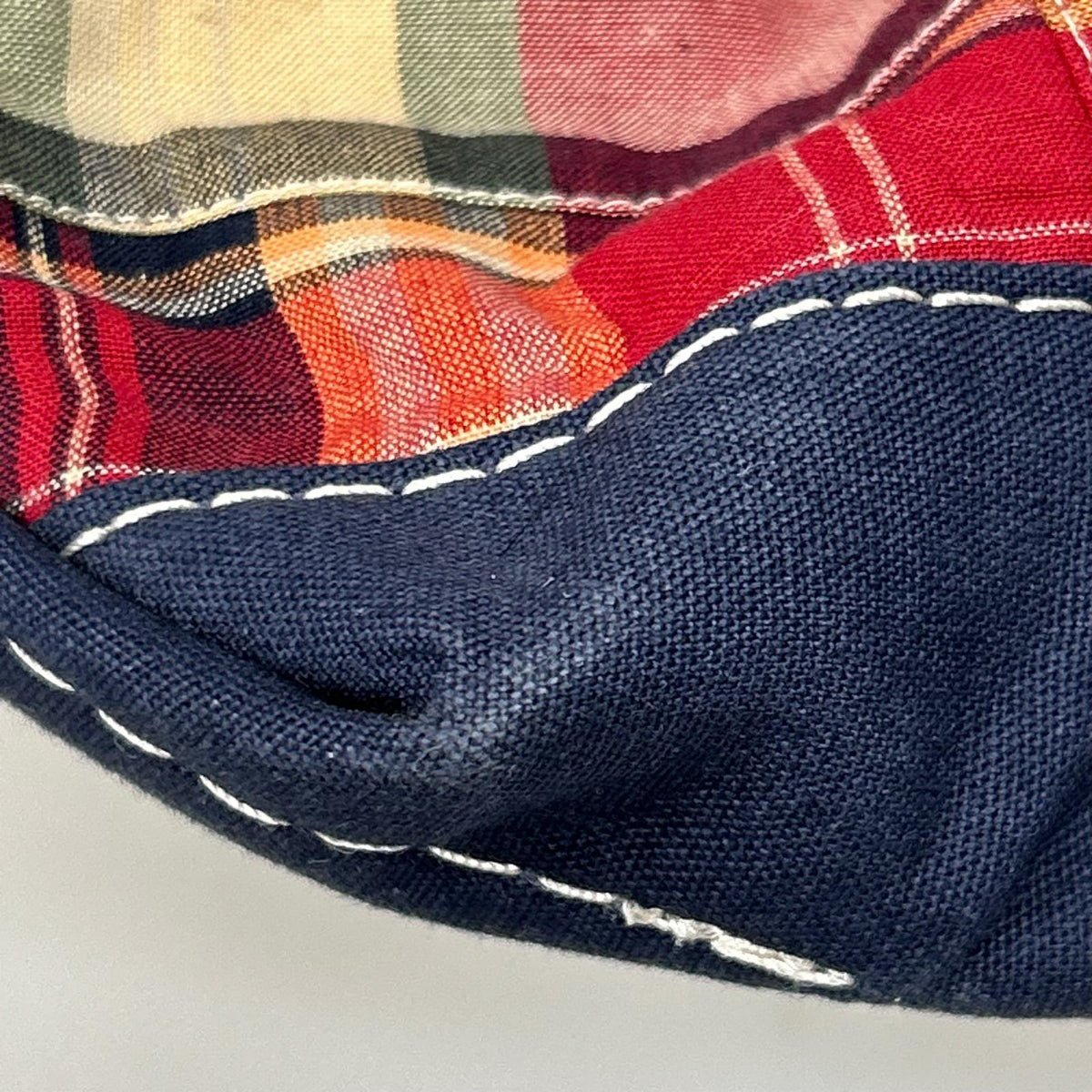 その他バッグ L.L.Bean チェック柄 レザーハンドル トートバッグ